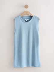 Blue Tank Top Cover-Up - Image 4 of 6