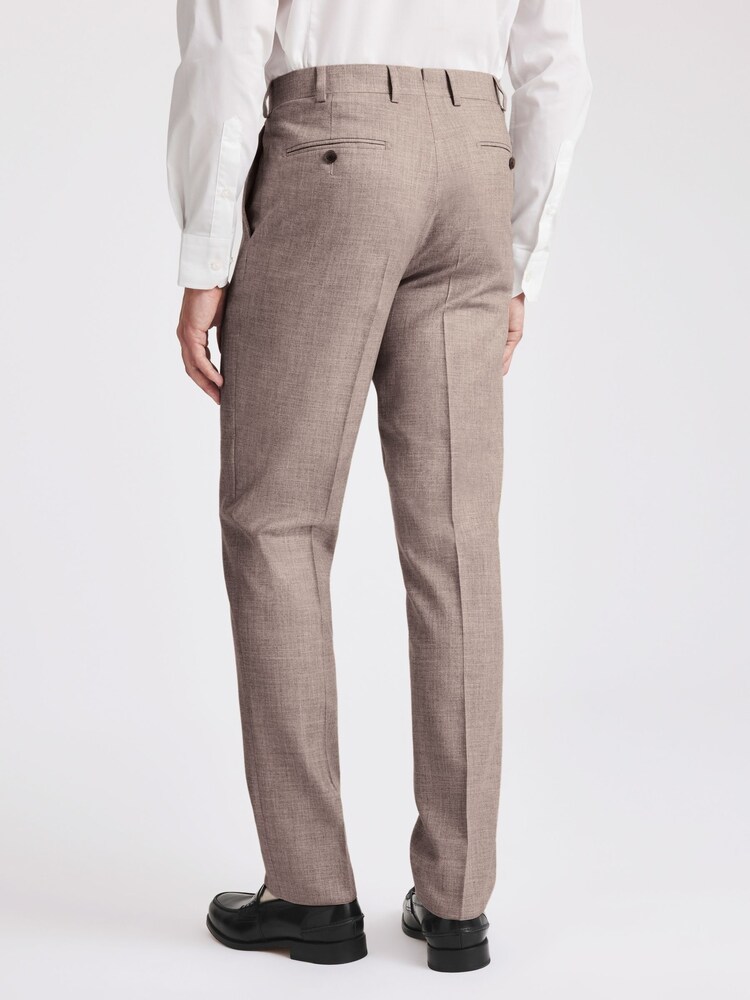 MOSS Natural Italian Tailored Fit Wool Cotton Trousers - Image 3 of 3
