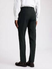 MOSS Tailored Fit Dark Teal Performance Trousers - Image 2 of 3