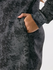 Yours Curve Black Abstract Jumper Dress - Image 4 of 5