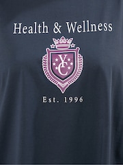 Yours Curve Blue Health And Wellness T-Shirt - Image 5 of 5