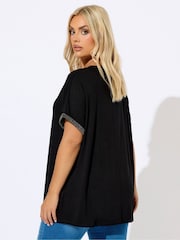 Top Yours Curve com detalhe de punho brilhante - Imagem 2 de 5