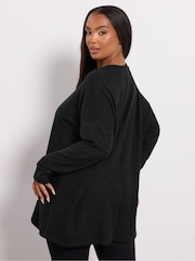 Yours Curve Black Cherry Jumper - Image 3 of 5