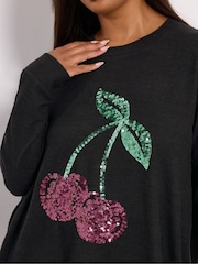 Yours Curve Black Cherry Jumper - Image 4 of 5