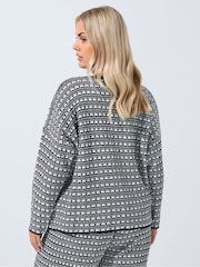 Yours Curve Blue Limited Boucle Cardigan - Image 2 of 5