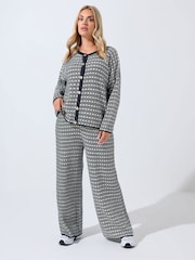 Yours Curve Blue Limited Boucle Cardigan - Image 3 of 5