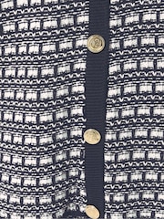 Yours Curve Blue Limited Boucle Cardigan - Image 5 of 5