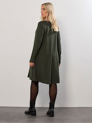 Yours Curve Drape com bolso Dress - Imagem 3 de 5