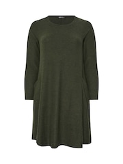 Yours Curve Drape com bolso Dress - Imagem 5 de 5