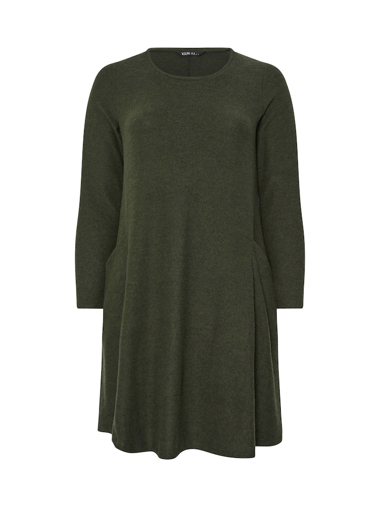 Yours Curve Drape com bolso Dress - Imagem 5 de 5