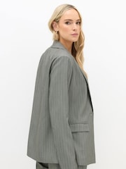 Long Tall Sally Grey Pinstripe Blazer - Image 7 of 9