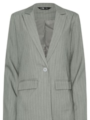 Long Tall Sally Grey Pinstripe Blazer - Image 9 of 9