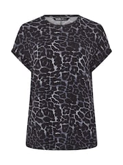Yours Curve Grey Raglan T-Shirt - Image 5 of 5