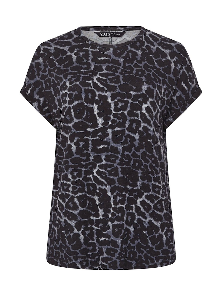 Yours Curve Grey Raglan T-Shirt - Image 5 of 5