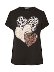 Top Yours Curve com logotipo triplo de Heart - Imagem 4 de 5