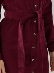 Long Tall Sally Purple Cord Shirt Dress - Image 4 of 5