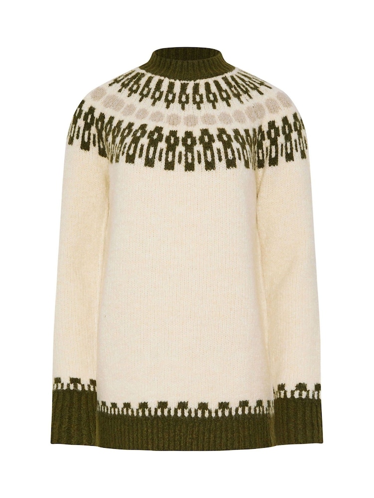 Long Tall Sally Natural Fairisle Jumper - Image 5 of 5
