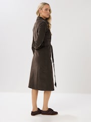 Long Tall Sally Brown Cord Shirt Dress - Image 2 of 5
