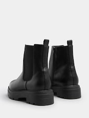 Yours Curve Black Wide Fit Chunky Chelsea Boots - Image 3 of 4
