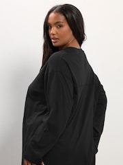 Yours Curve Black Seam Detail Skater Top - Image 2 of 5