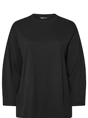 Yours Curve Black Seam Detail Skater Top - Image 5 of 5
