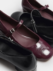 Long Tall Sally Red One Strap Mary Jane Heel Shoes - Image 3 of 5