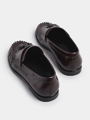 Long Tall Sally Red PU Box Tassle Loafers - Image 3 of 5