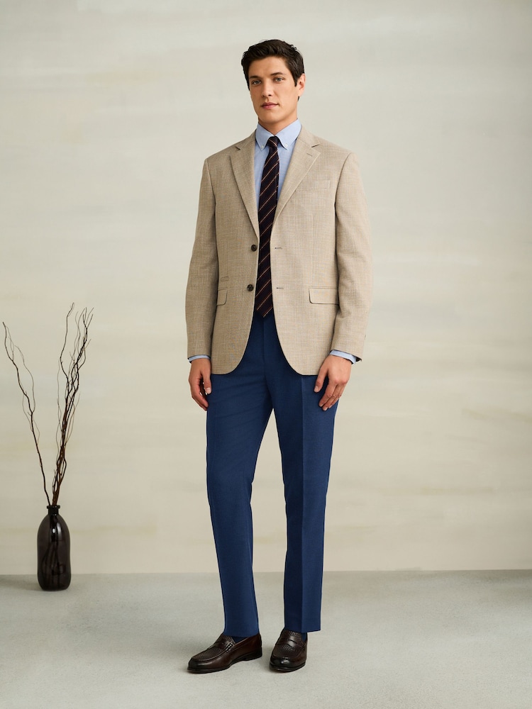 Stone Regular Fit Smart Textured Blazer - Image 2 of 9
