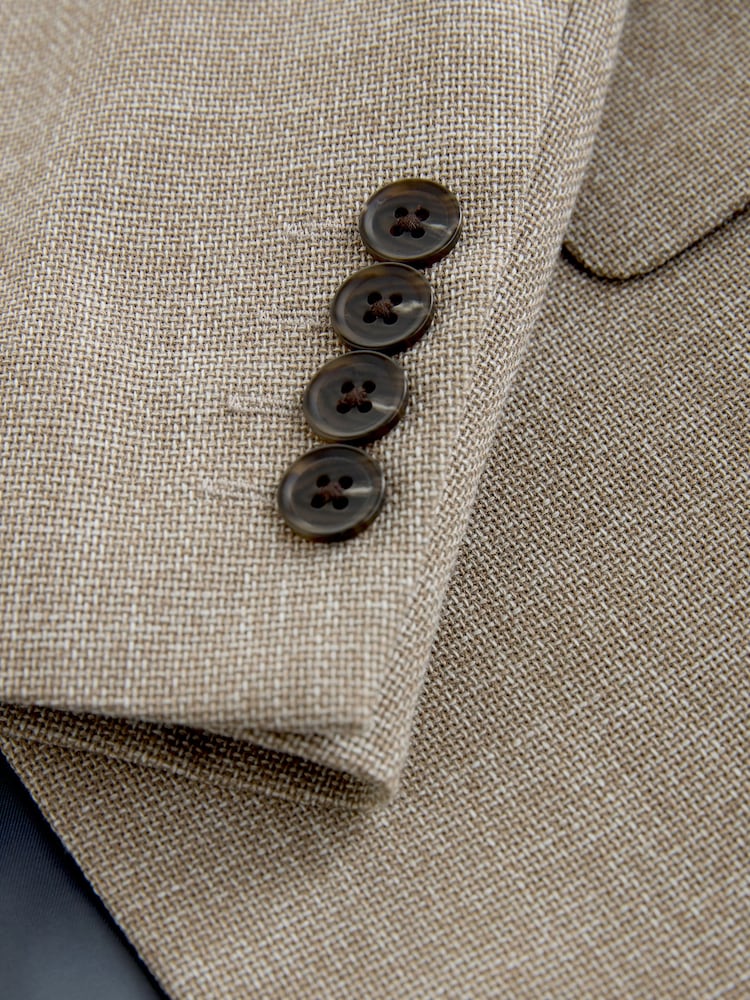 Stone Regular Fit Smart Textured Blazer - Image 9 of 9