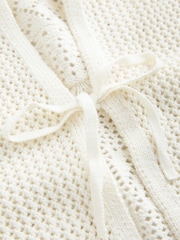 Ecru Cream Shell Pattern Tank Cover-Up - Image 8 of 10