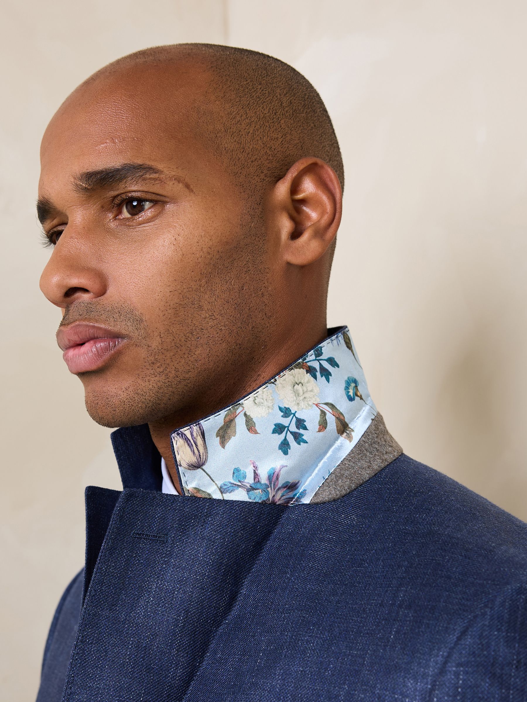 Buy Navy Blue Slim Fit N. Premium 100% Linen Blazer with Kew