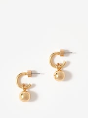 Mint Velvet Gold Tone Hoop Earrings - Image 1 of 4