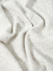 Mint Velvet Grey Cotton Blend Triangle Knit Scarf - Image 3 of 3