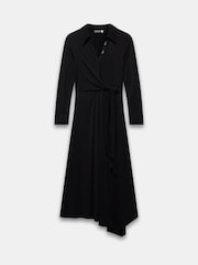 Mint Velvet Black Tie Front Maxi Dress - Image 7 of 8