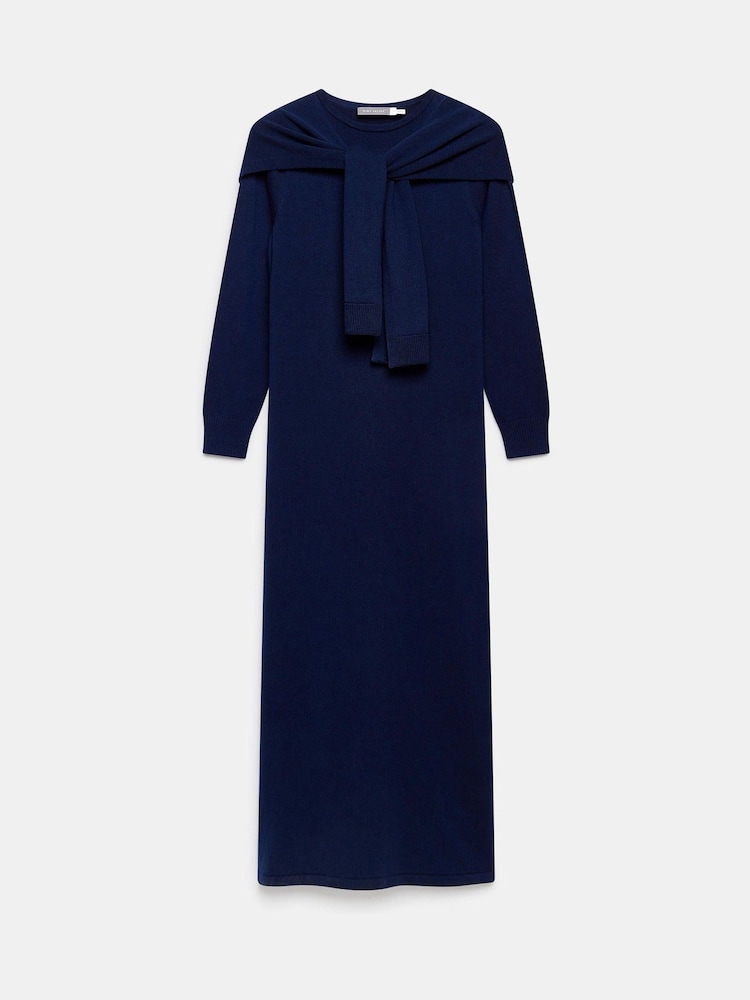 Buy Mint Velvet Blue Navy Knit Scarf Midi Dress from Next USA Buy Mint Velvet Blue Navy Knit Scarf Midi Dress from Next USA