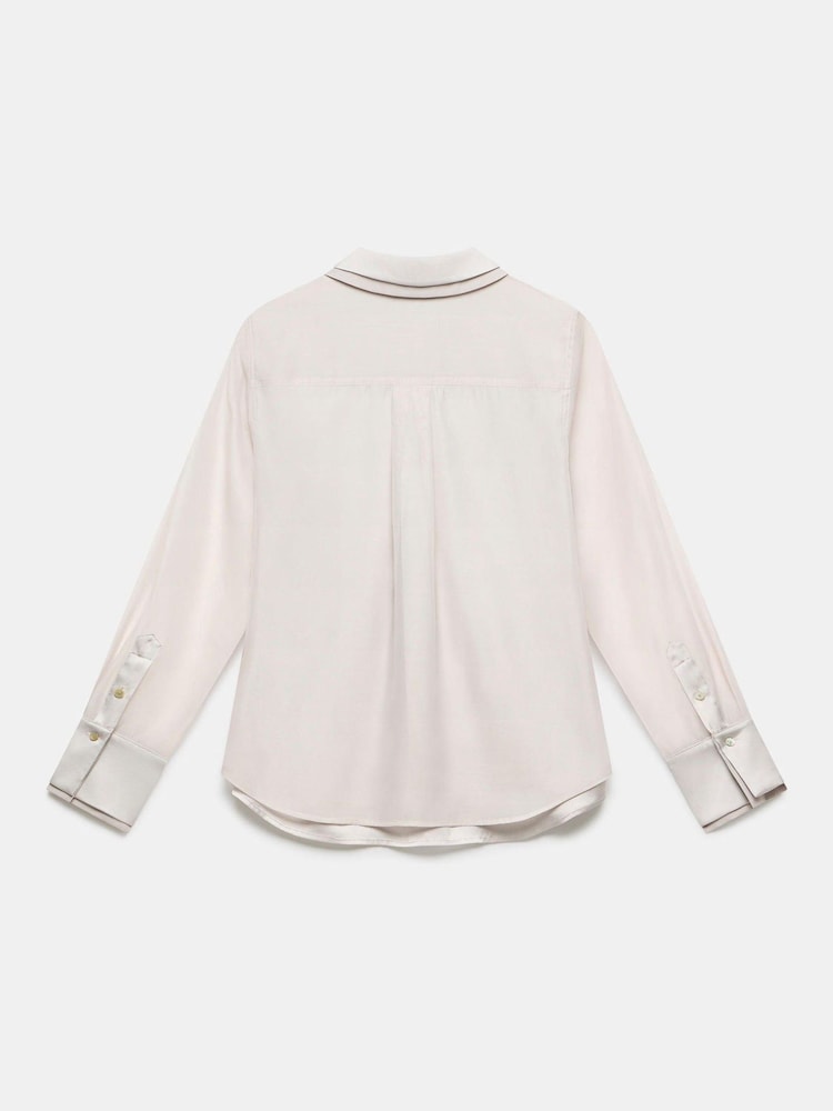 Mint Velvet Natural Statement Collar Shirt - Image 8 of 8 Mint Velvet Natural Statement Collar Shirt - Image 8 of 8
