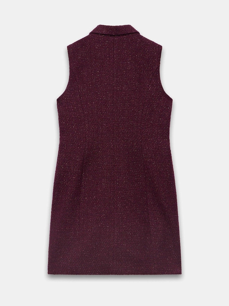 Mint Velvet Red Boucle Mini Shift Dress - Image 7 of 7 Mint Velvet Red Boucle Mini Shift Dress - Image 7 of 7