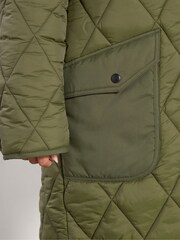 PixieGirl Petite Green Quilted Midi Coat - Image 5 of 6