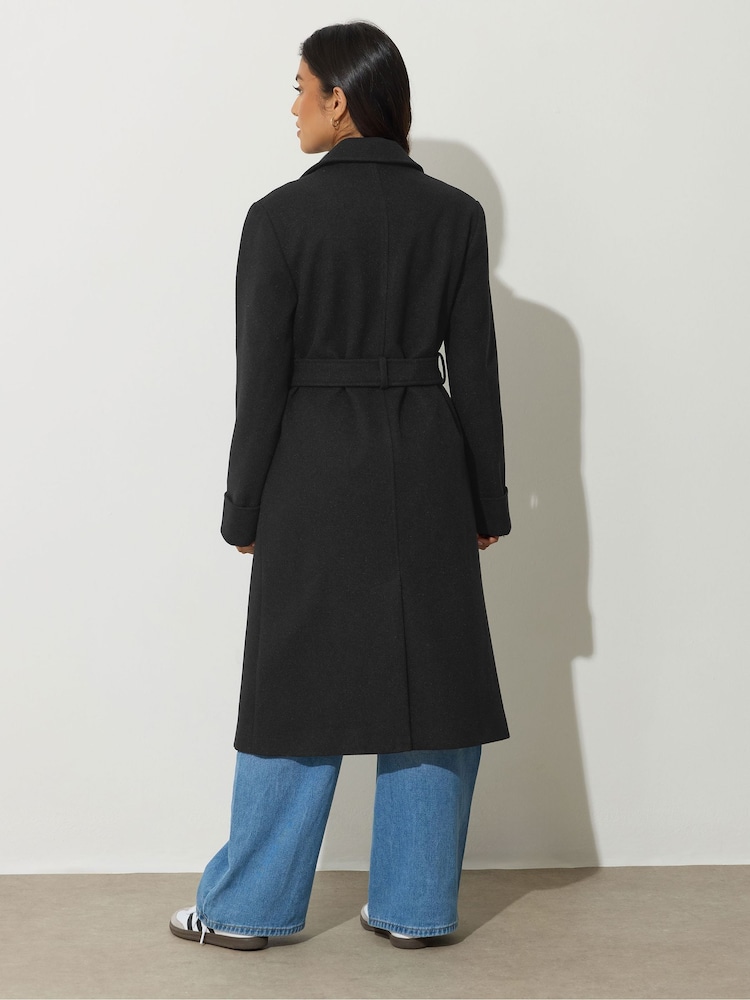 Preto - Casacos PixieGirl Petite Wrap Belted - Imagem 2 de 5