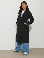 Preto - Casacos PixieGirl Petite Wrap Belted - Imagem 4 de 5
