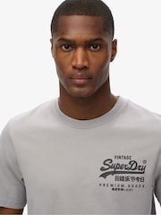 Superdry Grey Vintage Logo Tokyo Relaxed T-Shirt - Image 2 of 4