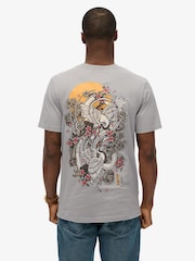 Superdry Grey Vintage Logo Tokyo Relaxed T-Shirt - Image 3 of 4