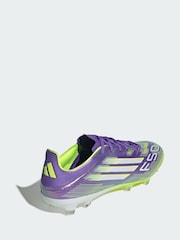 adidas Purple F50 Pro Firm Ground Boots - Image 2 of 4