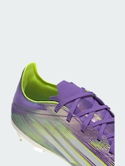 adidas Purple F50 Pro Firm Ground Boots - Image 3 of 4