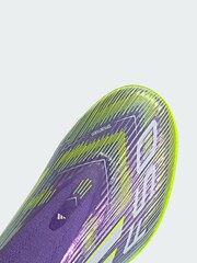 adidas Purple F50 League Laceless Turf Boots - Image 3 of 4