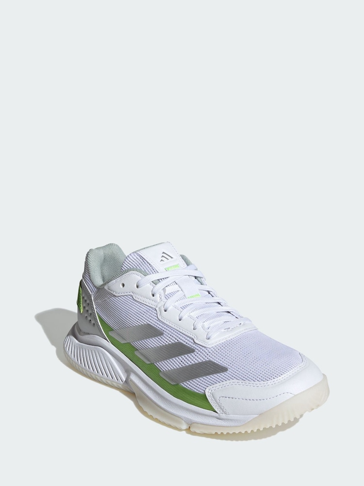 adidas White Courtquick Padel Shoes - Image 1 of 4 adidas White Courtquick Padel Shoes - Image 1 of 4