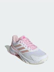 adidas White Courtjam Control 3 Tennis Shoes - Image 1 of 4