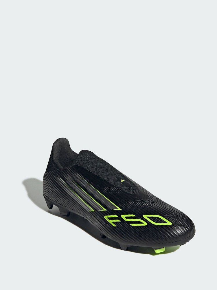 adidas Black F50 League Laceless Firm/Multi-Ground Boots - Image 1 of 4 adidas Black F50 League Laceless Firm/Multi-Ground Boots - Image 1 of 4