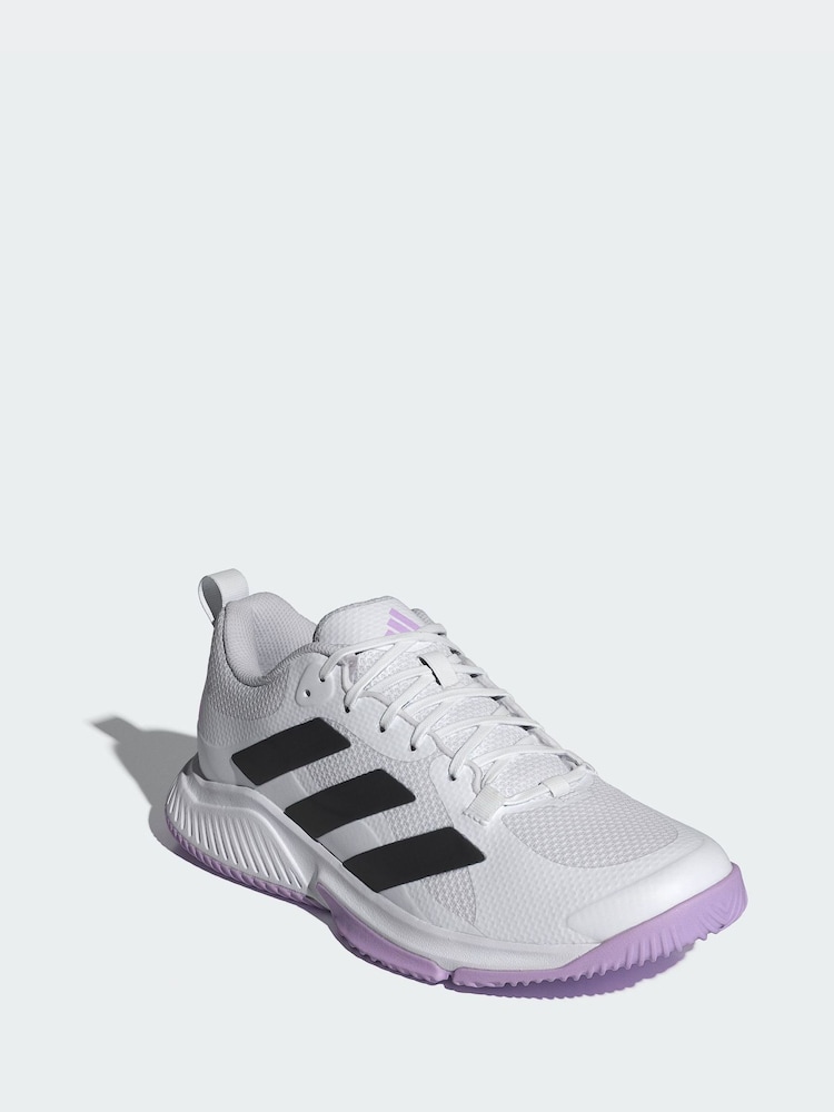 adidas White Court Team Bounce 2.0 Shoes - Image 1 of 4