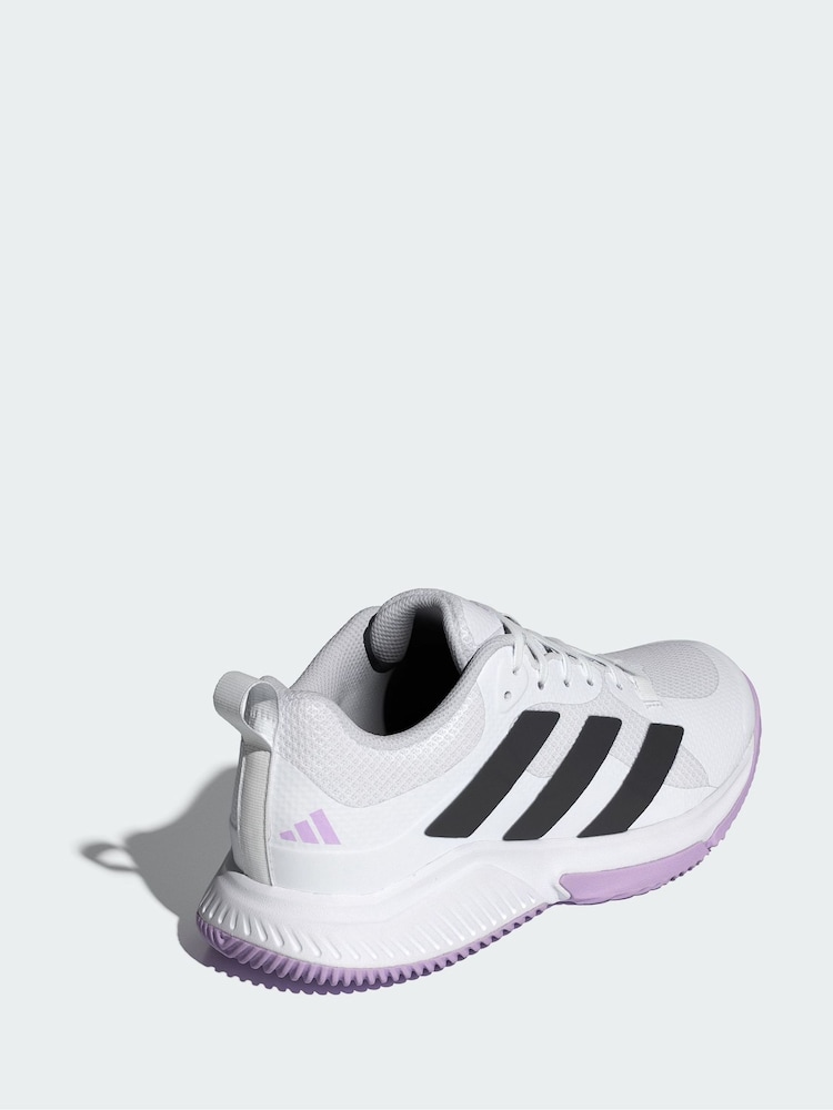 adidas White Court Team Bounce 2.0 Shoes - Image 2 of 4